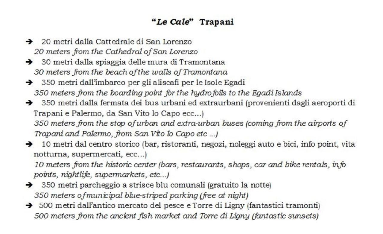 Le Cale Bed & Breakfast Trapani Ngoại thất bức ảnh